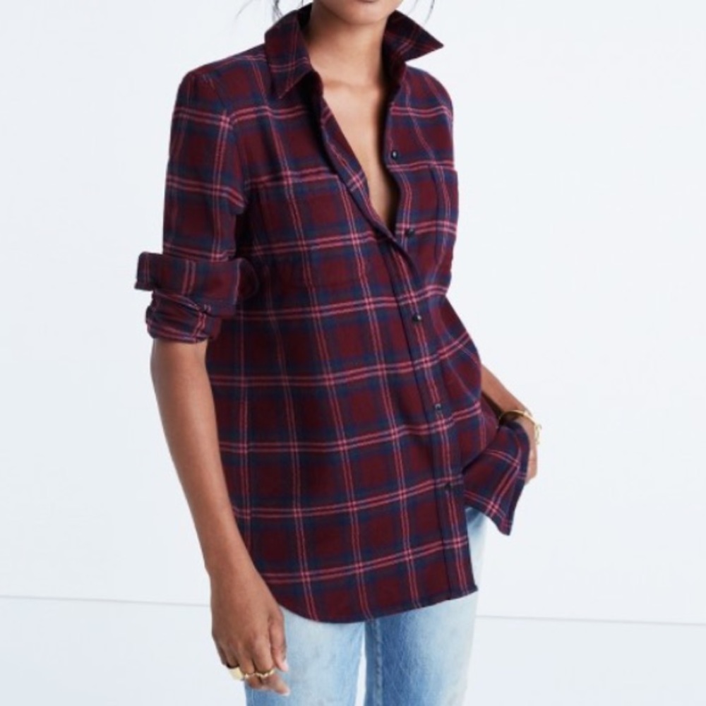 Madewell Flannel Classic Ex-boyfriend Shirt